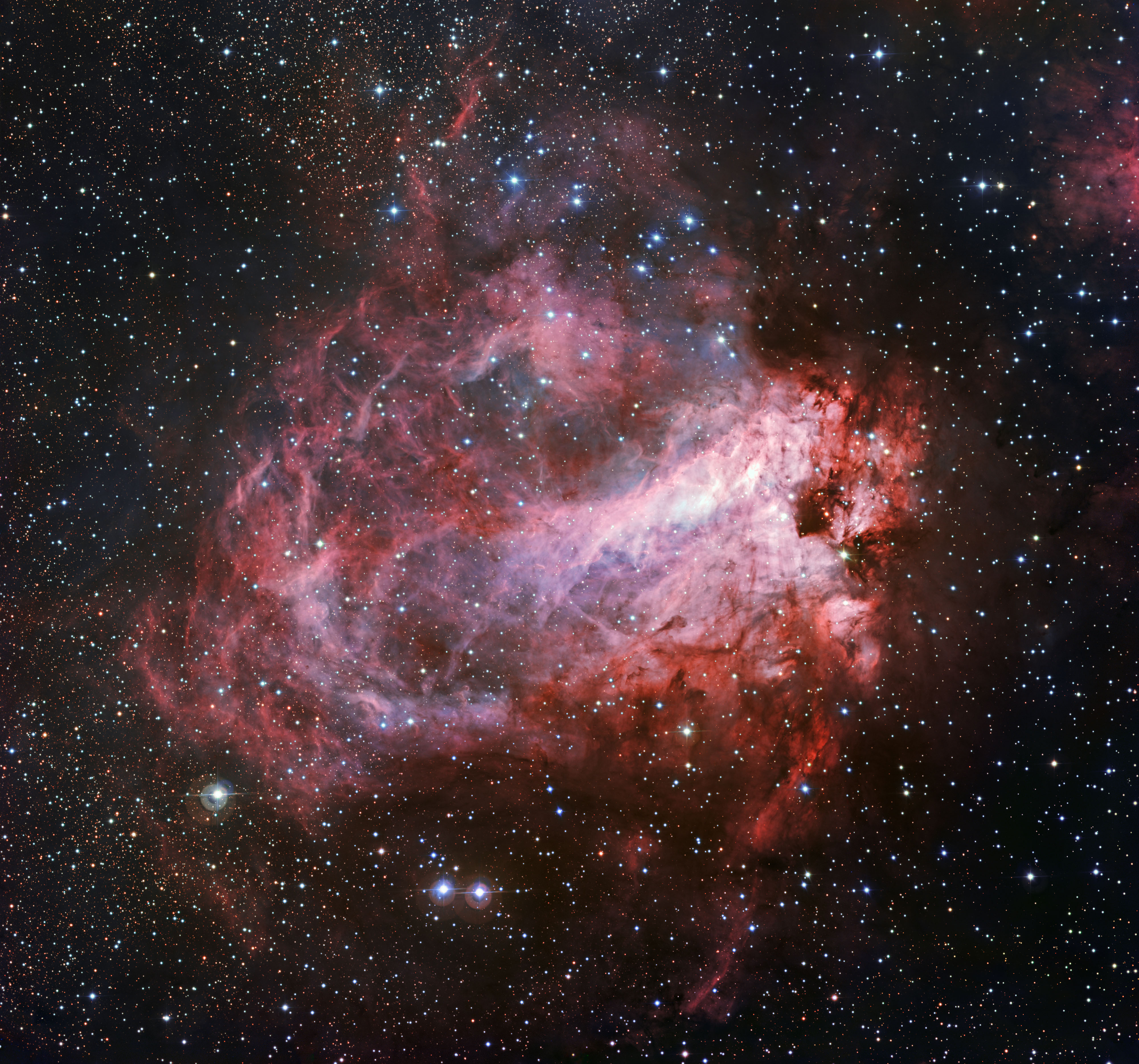 Tumannost Omega M17 In Spejs