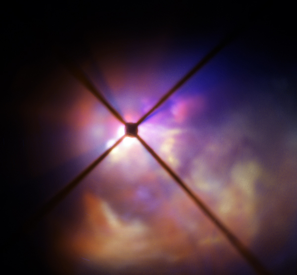 Изображение окрестностей звезды VY Canis Majoris. Credit: ESO