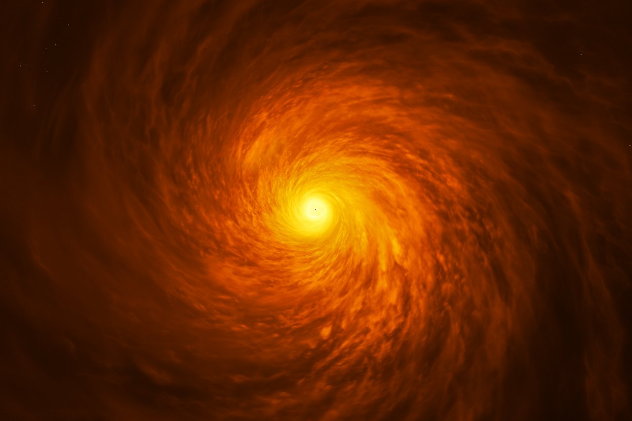 Обнаружен таинственный диск, окружающий сверхмассивную черную дыру